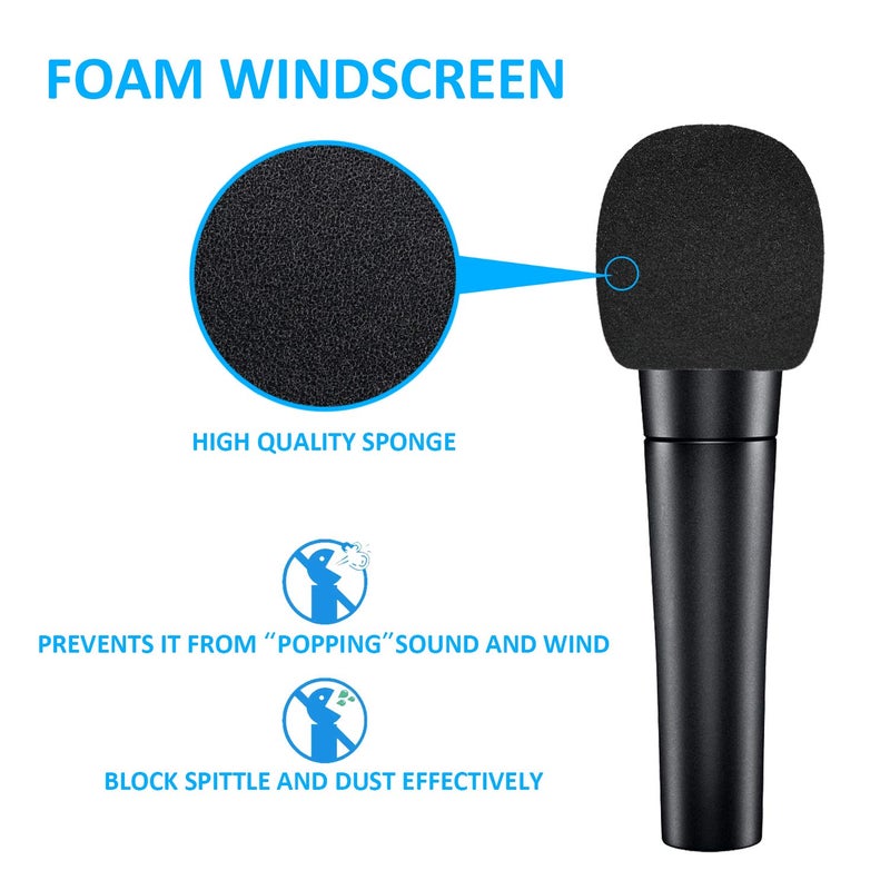 SUNMON SM58S Microphone Shock Mount Holder with Foam Windscreen for Absorbe Vibration and Noise, Pop Filter Suitable for SM58S, SM58 Dynamic Mic - Image 4